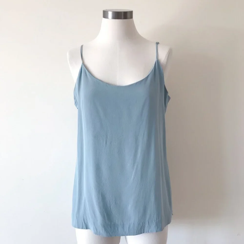 Everlane silk camisole silk shirt silk blouse silk top mint green - Picture 1 of 7